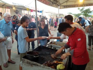 Collecting tickets for Ribs